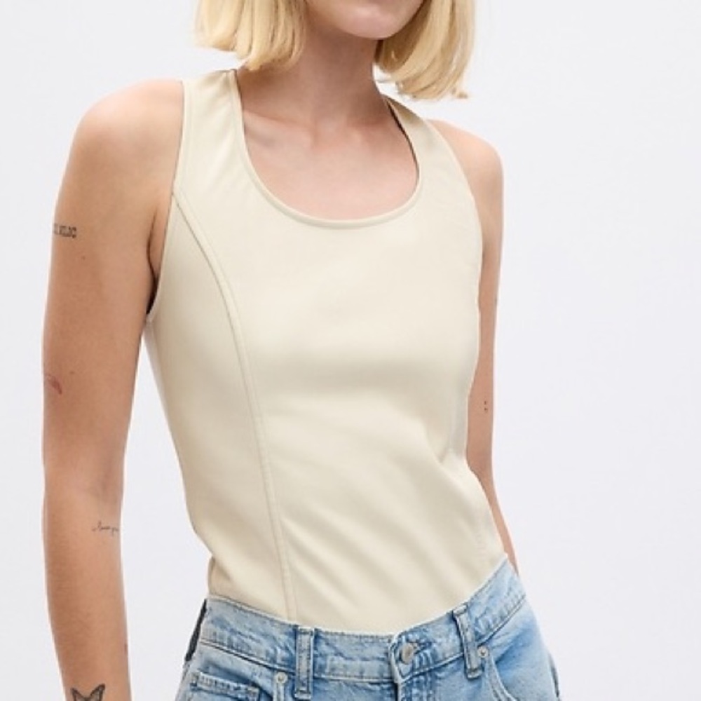 GAP Leather Bodysuit